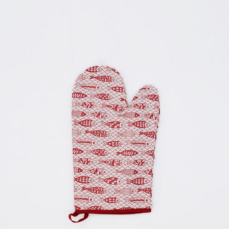 Sardinhas I Oven Mitt - Red