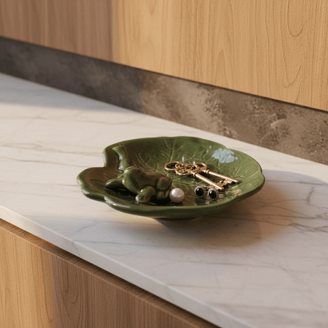 Small Ceramic Dish with a Frog