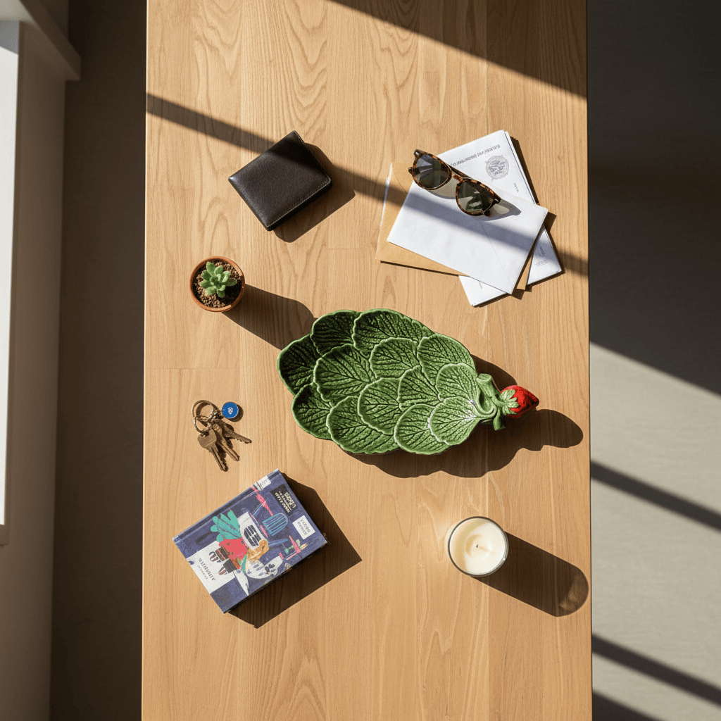 Small Ceramic Dish with a Strawberry