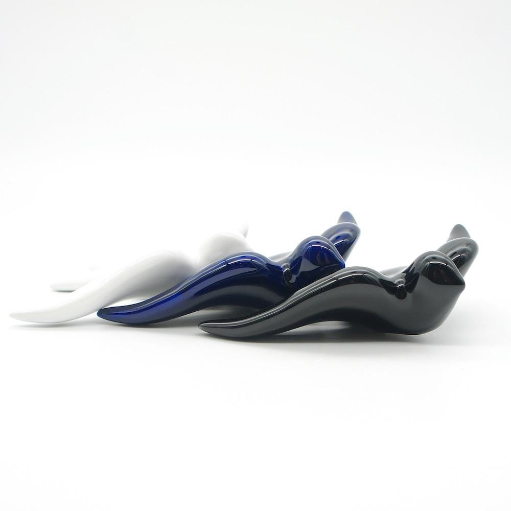 Smooth Ceramic Swallow - Black 5.5"