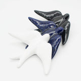 Smooth Ceramic Swallow - Black 5.5"