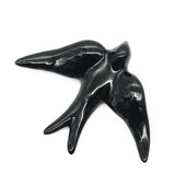 Smooth Ceramic Swallow - Black 5.5"