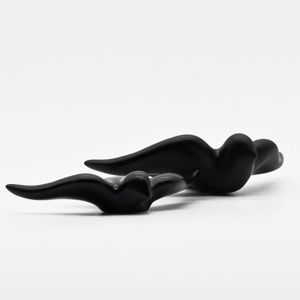 Smooth Ceramic Swallow - Matt Black 5.5"