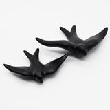 Smooth Ceramic Swallow - Matt Black 5.5"
