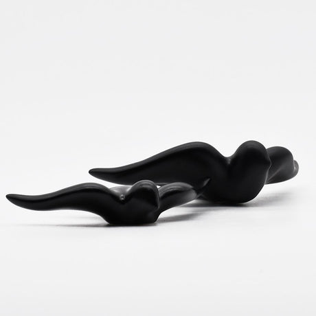 Smooth Ceramic Swallow - Matt Black 5.5"