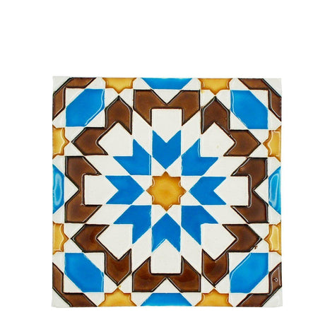 Spanish-Moorish Azulejo 5.5x5.5''