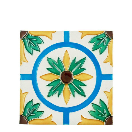 Spanish-Moorish Azulejo 5.5x5.5''