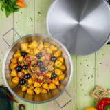 Stainless steel Cataplana pan 14.2'' - 10/12 servings