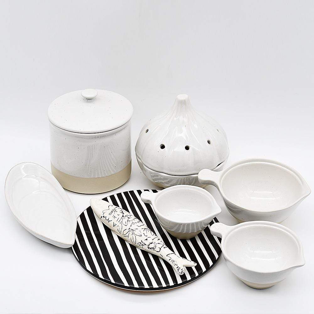 Stoneware kitchen Dosers - Set of 3 - Luisa Paixao | USA