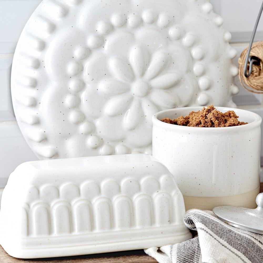 Stoneware Pie Baking Mold - 10.6''
