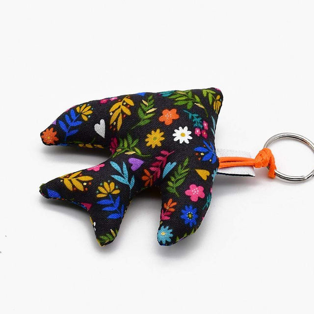 Swallow-Shaped Keychain - Brown