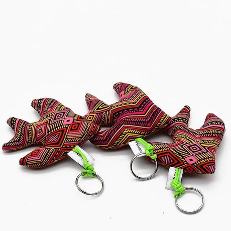 Swallow-Shaped Keychain - Dark Red