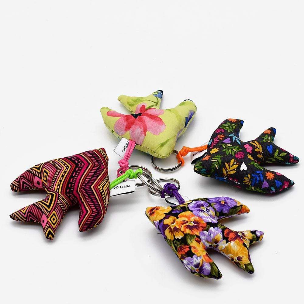 Swallow-Shaped Keychain - Dark Red