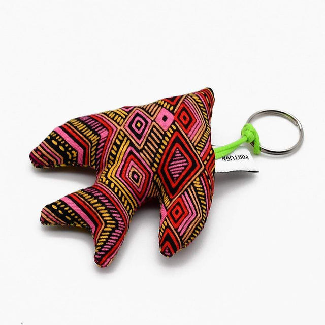 Swallow-Shaped Keychain - Dark Red