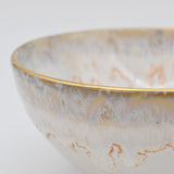 Taormina I Fine Stoneware Bowl - Gold