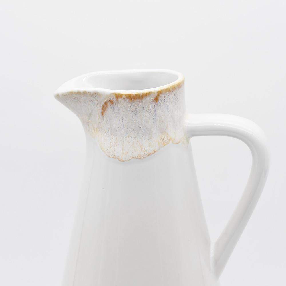 Taormina I Fine Stoneware Carafe - White