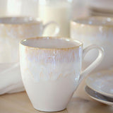 Taormina I Fine Stoneware Mug - White