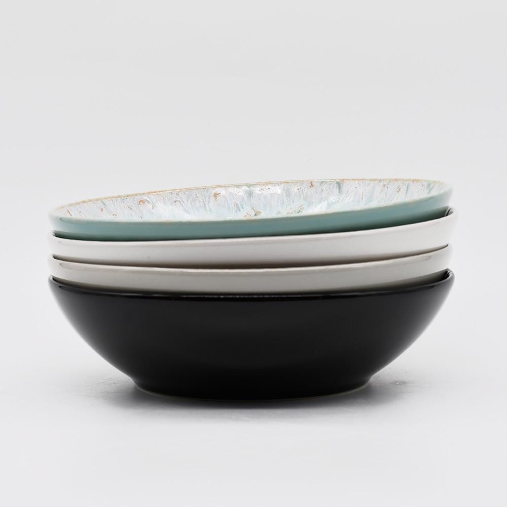 Taormina I Fine Stoneware Pasta Plate 8.7'' - Green