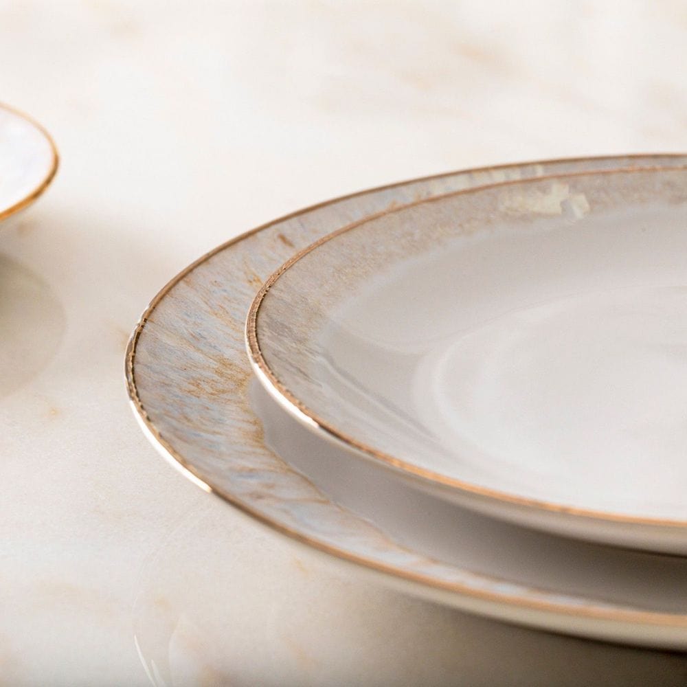 Taormina I Fine Stoneware Plate 10.6'' - Gold