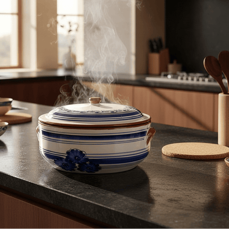 Terracotta Cooking Pot - Blue
