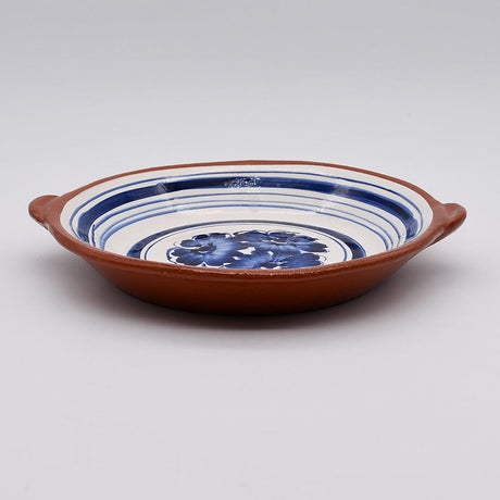Terracotta Gratin Plate - Blue