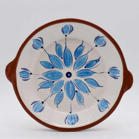 Terracotta Gratin Plate - Turquoise