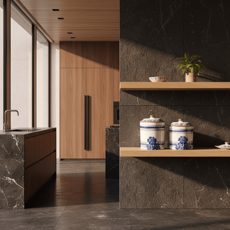 Terracotta Kitchen Storage Box - Blue