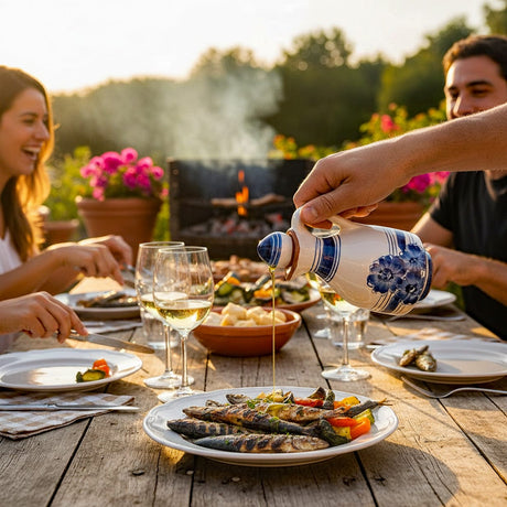 Terracotta Oil Carafe - Blue
