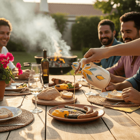 Terracotta Oil Carafe - Yellow