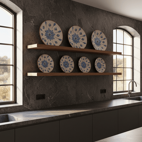 Terracotta Plate 11.0" - Turquoise