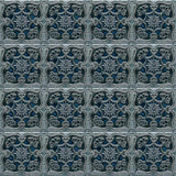 Textured Azulejo - Dark blue