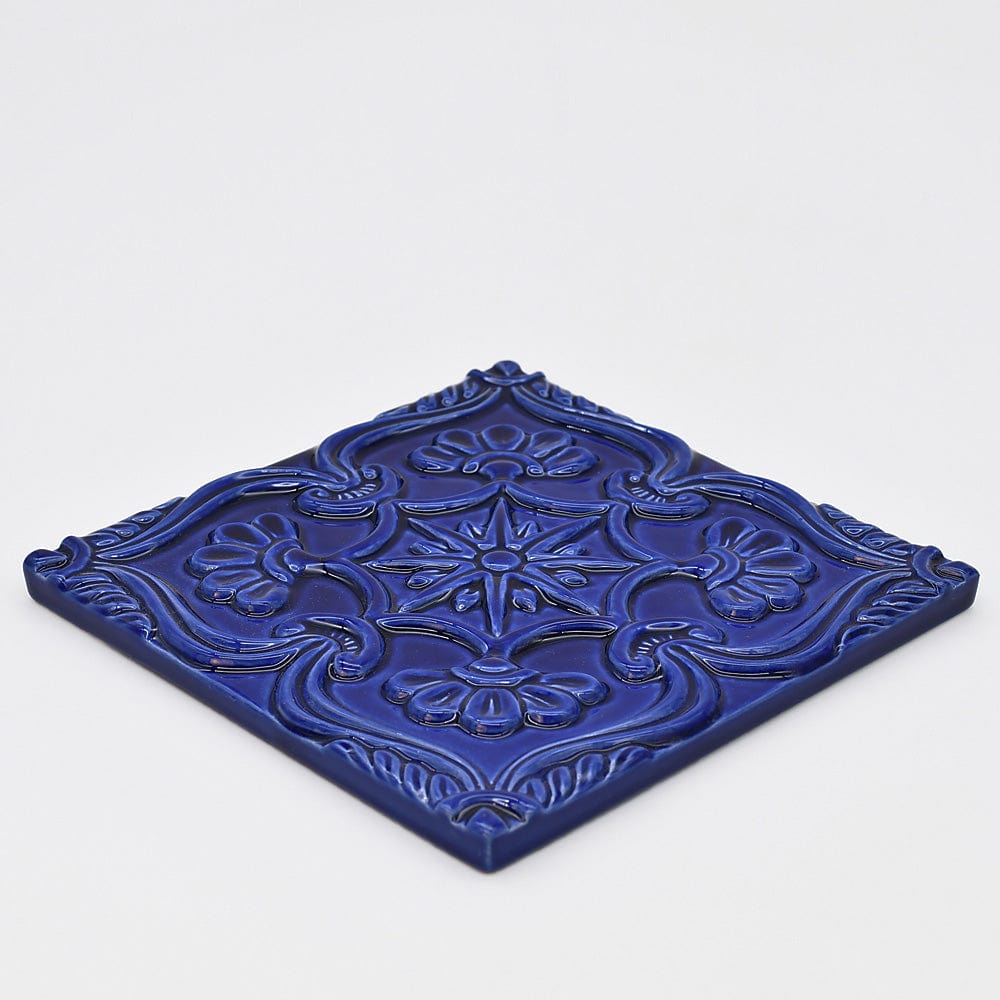 Textured Azulejo - Deep Blue