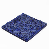 Textured Azulejos - Deep Blue