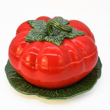 Tomato-shaped Ceramic Soup Tureen