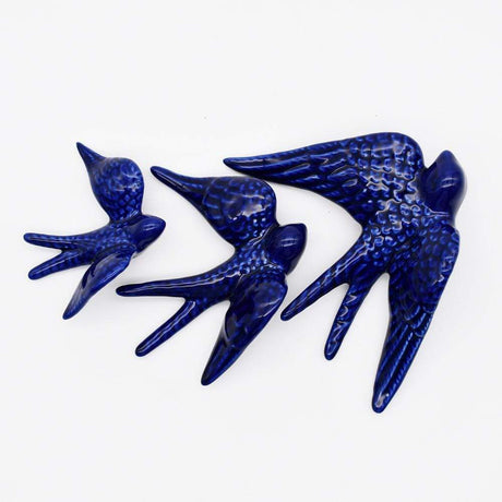 Traditional ceramic Swallow - Blue