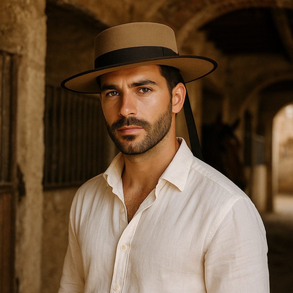 Traditional Portuguese Toreiro Hat - Brown