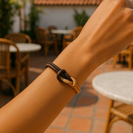 Two-tone Cork Bracelet