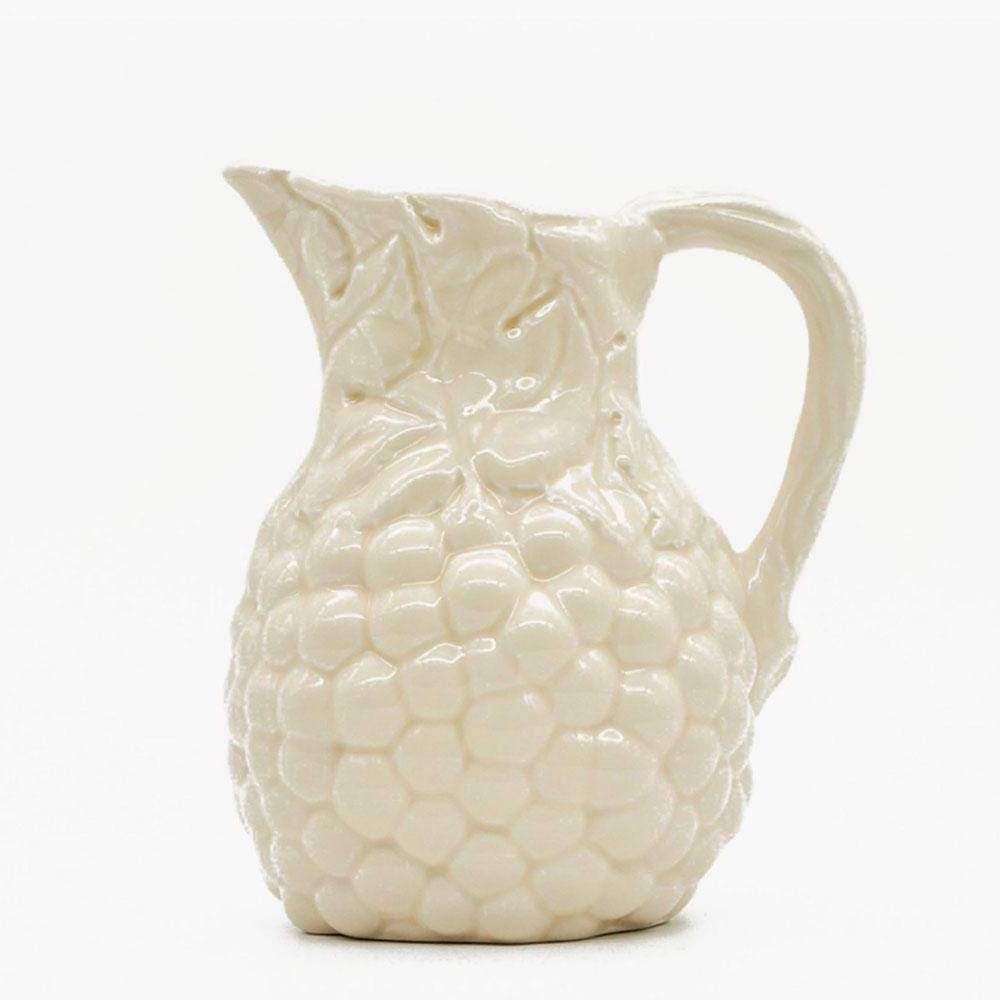 Uvas I Ceramic Jug - White