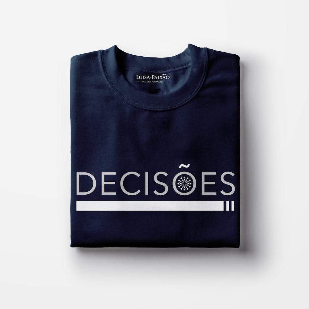 Decisões I Unisex T-shirt - Navy Blue - Luisa Paixao | USA