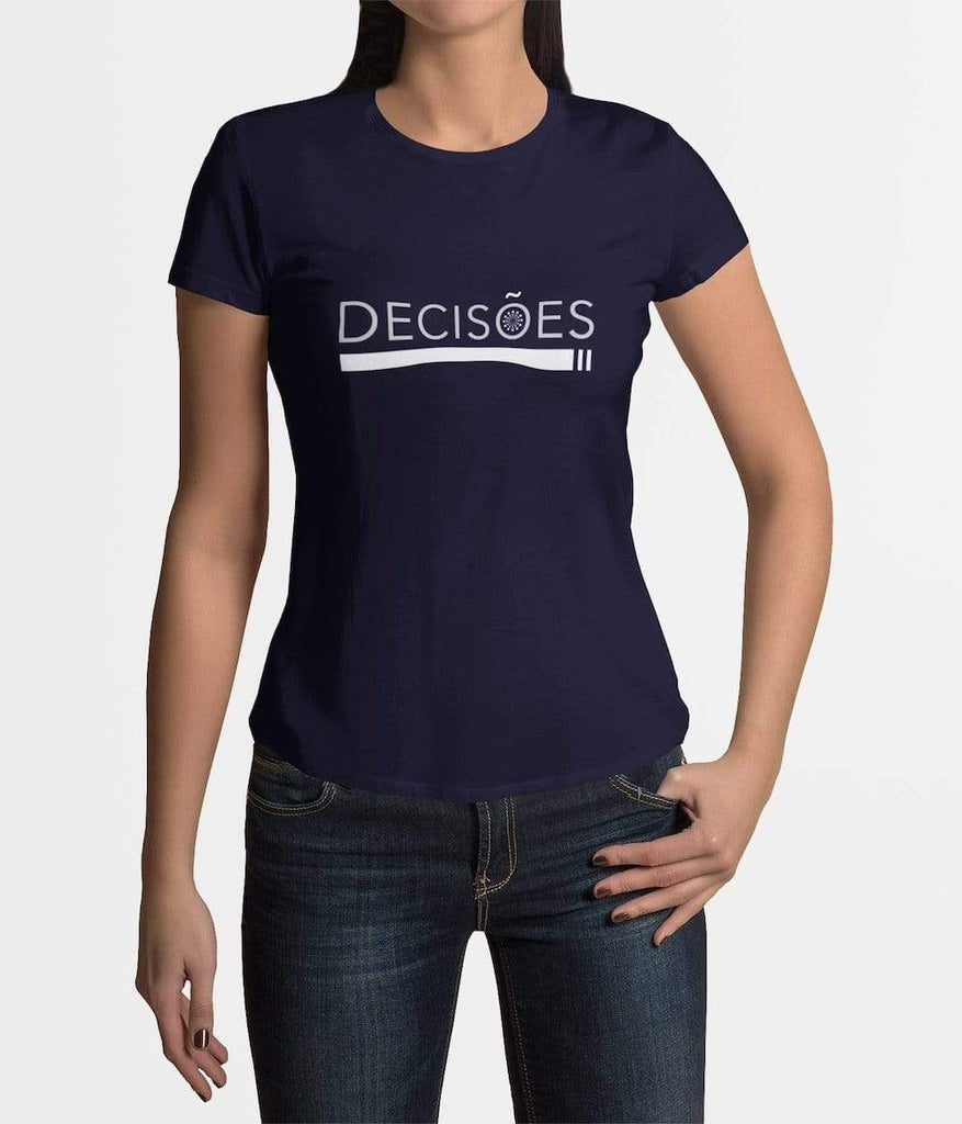 Decisões I Women's T-shirt - Navy Blue - Luisa Paixao | USA